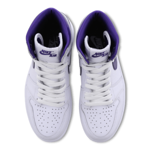 Air Jordan 1 Retro High OG White & Court Purple