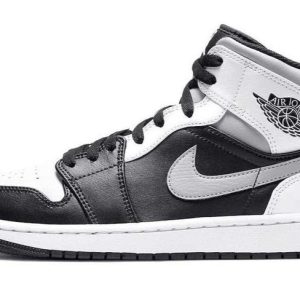 Air Jordan 1 Mid White Shadow GS