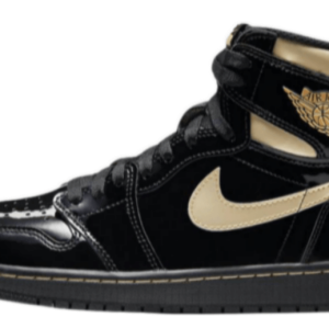 Jordan 1 High OG Patent Black Gold