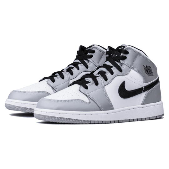 Air Jordan 1 Mid GS Light Smoke Grey - Image 4